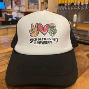 Peace and Love Hat Front