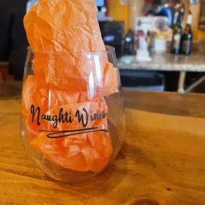 Naughti Wines Tossware Stemless Glass