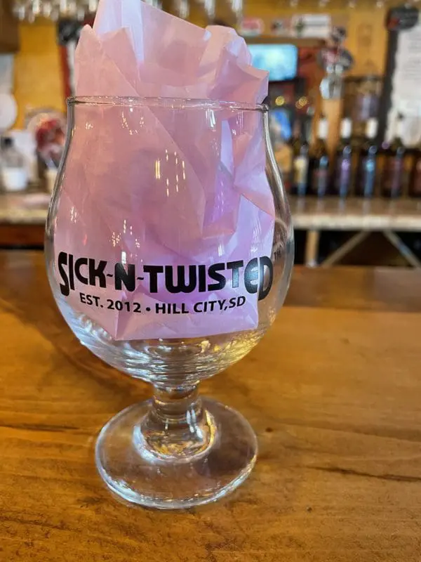 Sick N Twisted 12oz Belgian Glass