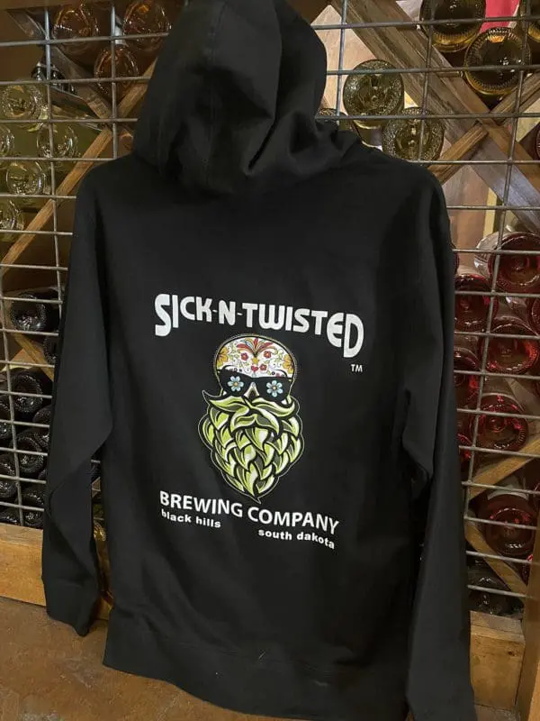 Beard Skull Midweight Hoody Back In Black