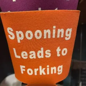 Spooning Leads To Forking Koozie