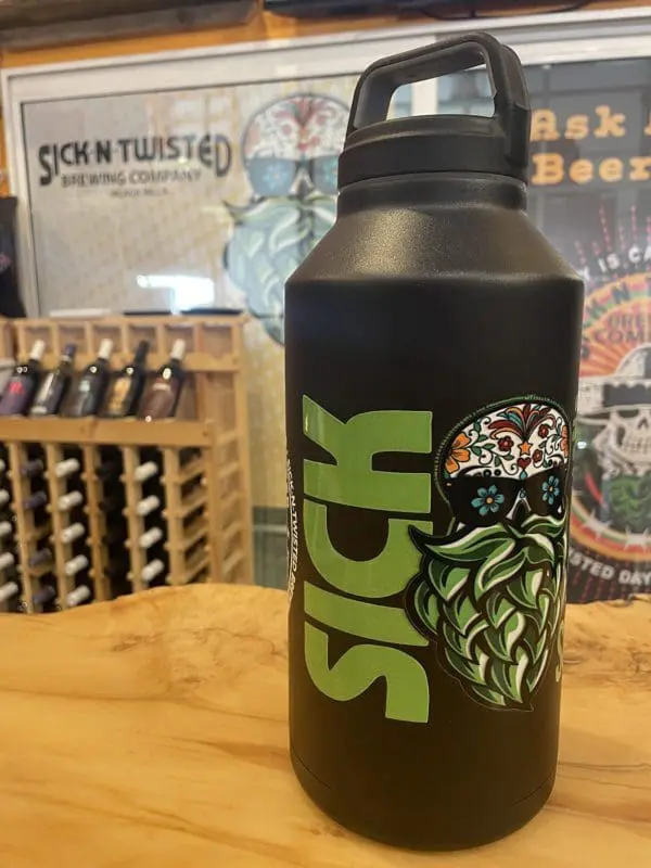 64oz Stainless Growler with Beard