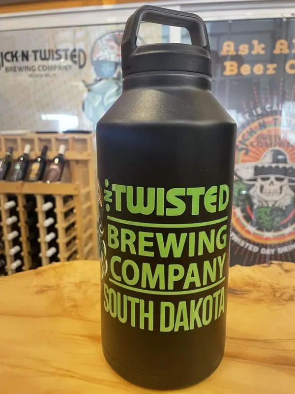 64oz Stainless Growler with Beard