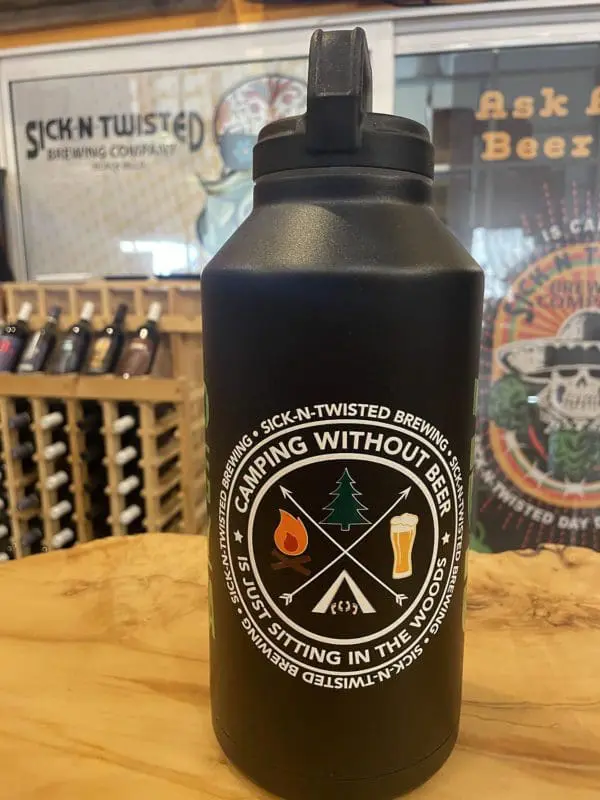 64oz Stainless Growler with Beard