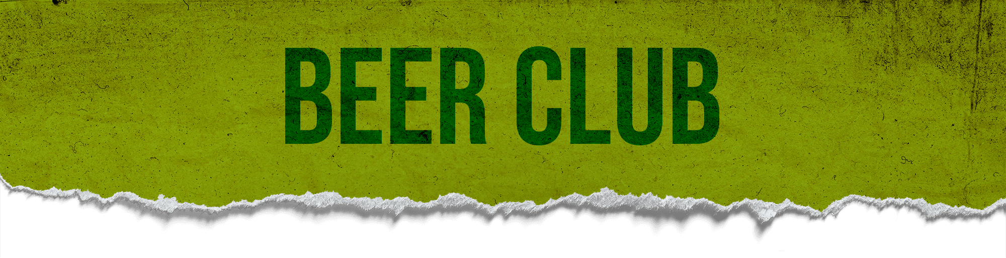 Beer Club Page Header