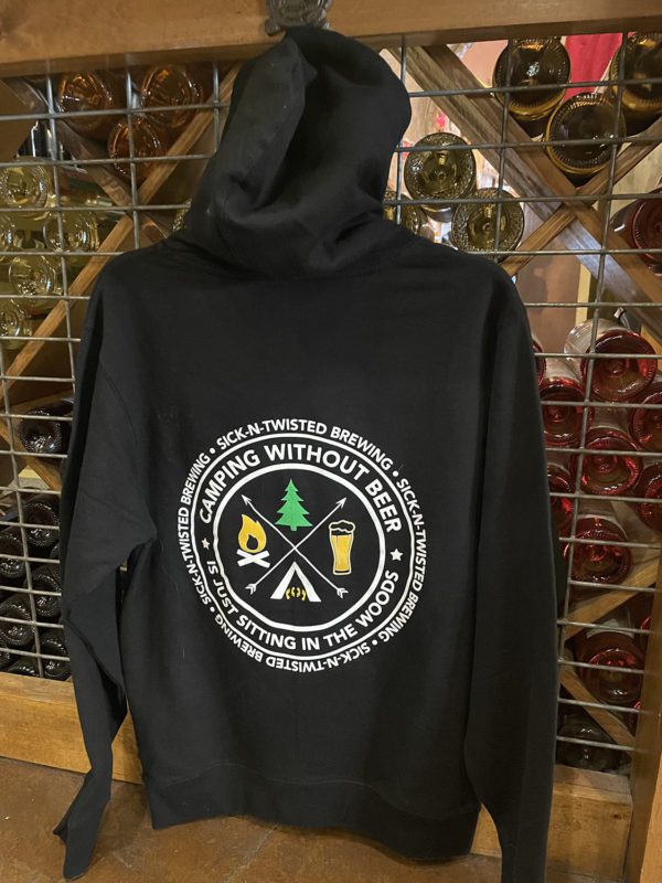 Camp Badge Midweight Hoody Back in Black