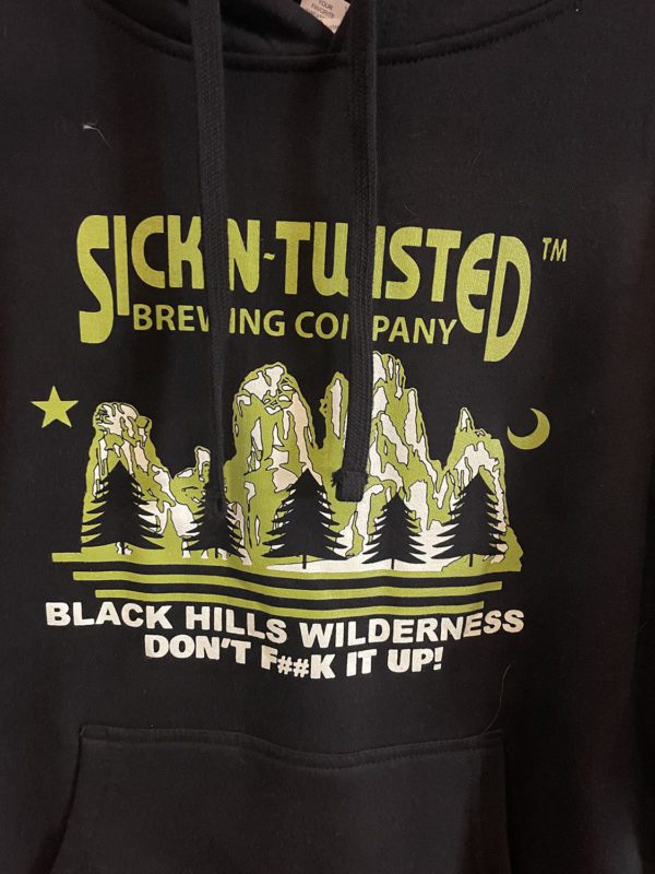 Don’t F##k It Up! Midweight Hoody Front In Black Close Up