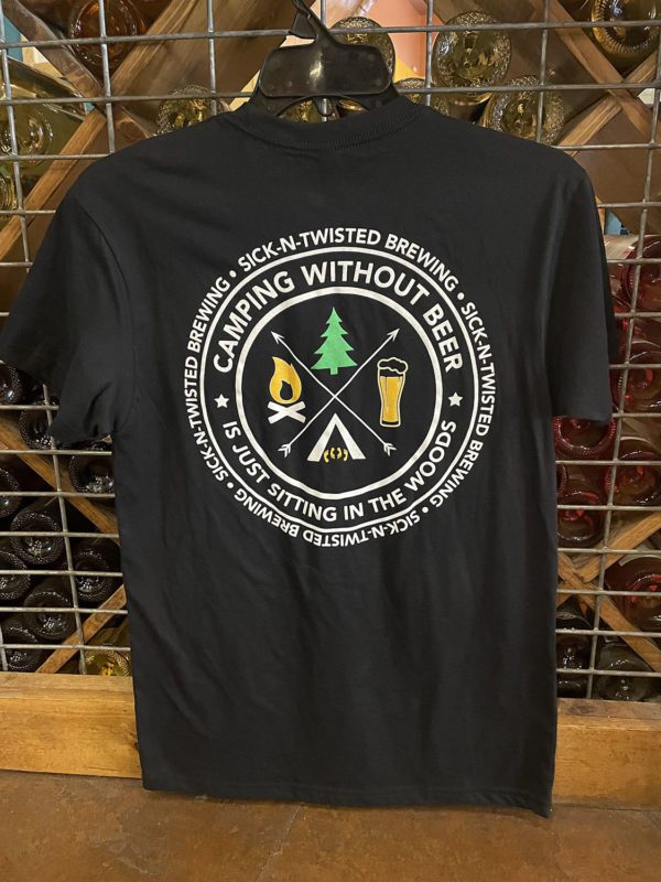 Camp Badge T-Shirt Back in Black