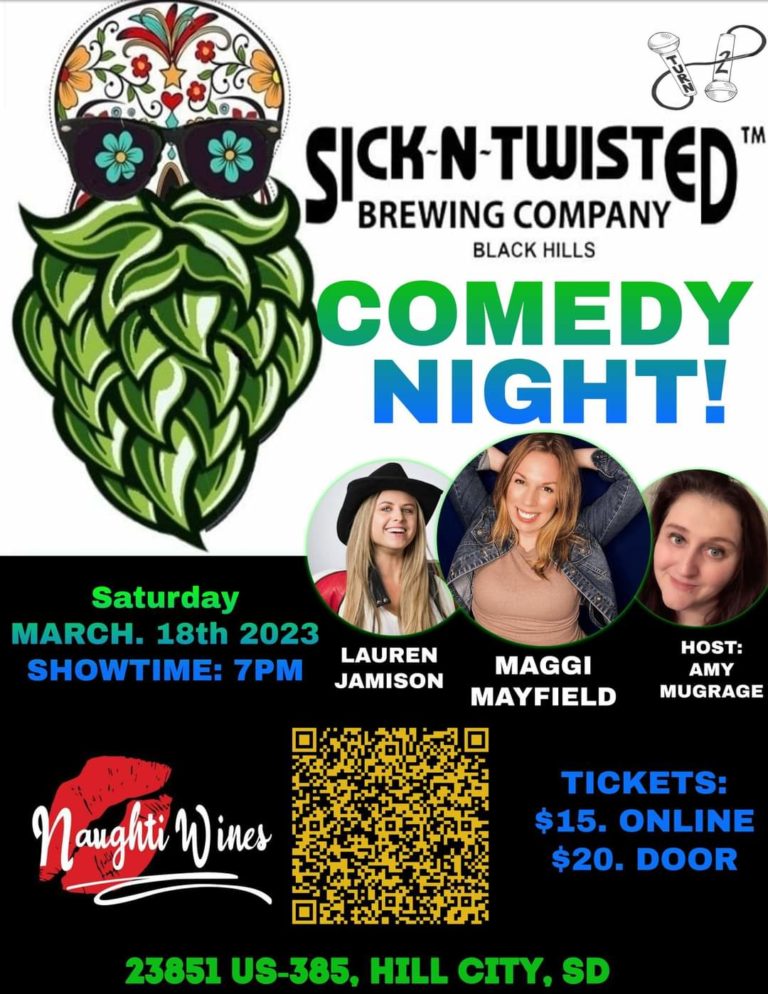March 18th Sick N Twisted Brewing Company Comedy Night